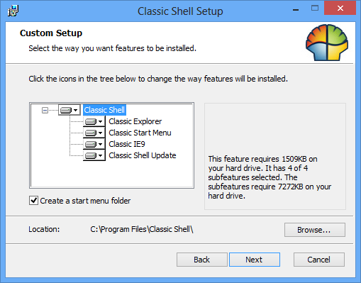 Installation av Classic Shell i Windows 8